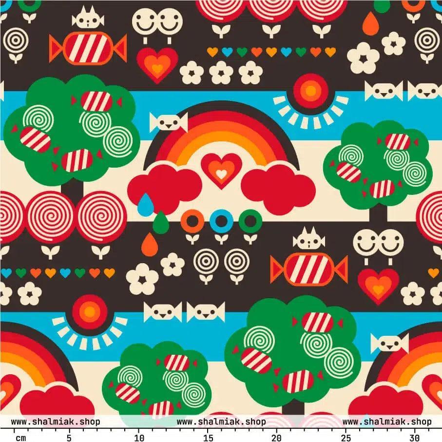 Fabric - SWEET DAYS - Vintage candy print