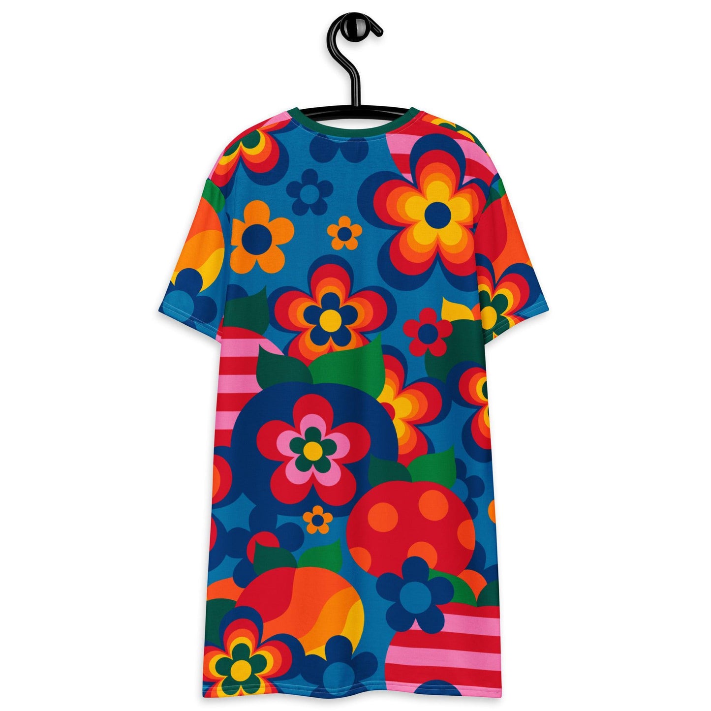 T-Shirt Dress - APPLEMANIA blue - Fun Apple Print