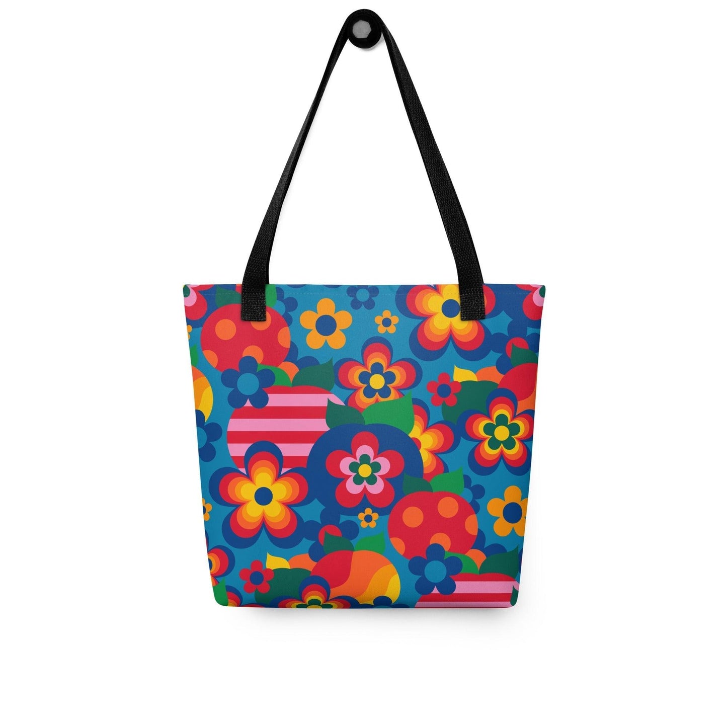 Tote bag - APPLEMANIA blue - Playful apple print Default Title