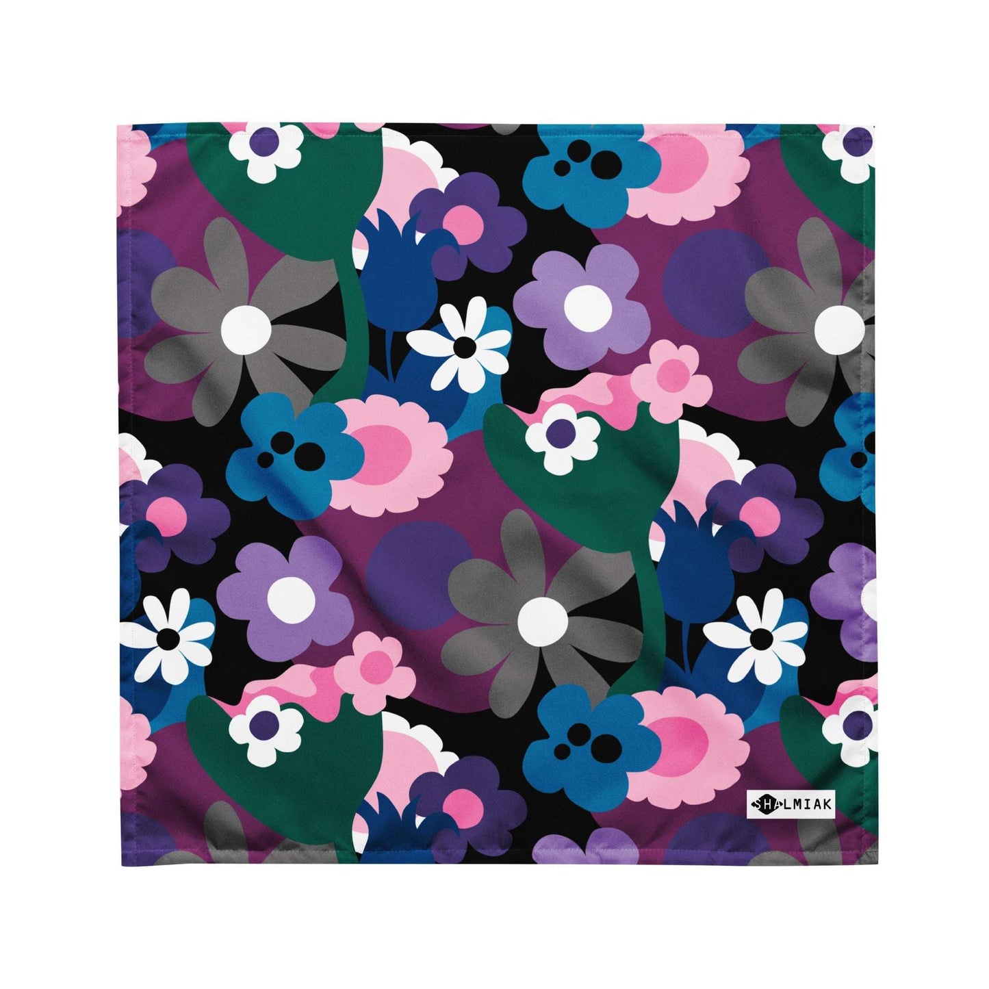 Bandana - FLORALEI cool - Artsy flower print M