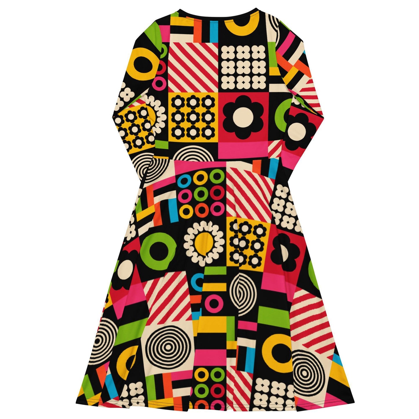 Midi dress - CANDYBOX - Bold candy shapes print