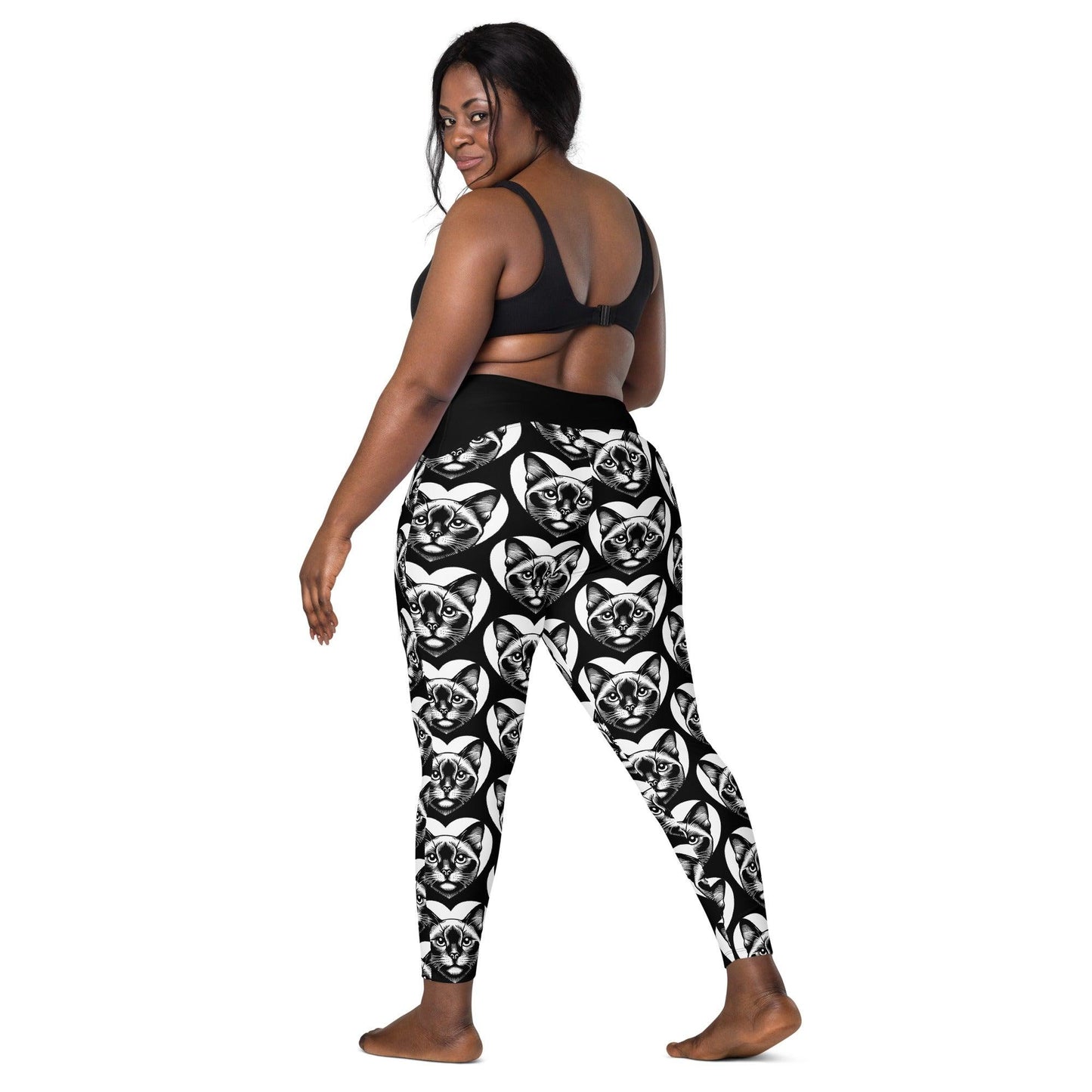 Cat breed leggings with pockets - BURMESE - HERTTAHOUND
