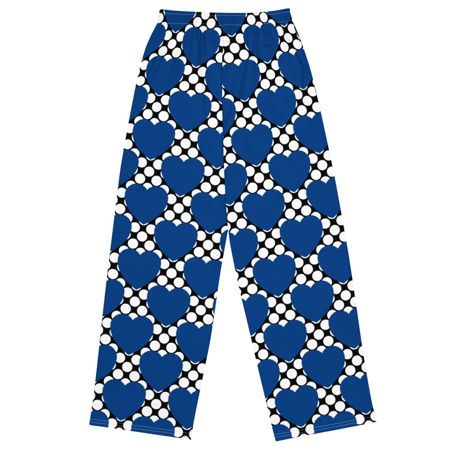 Pants - ELLIE LOVE DOT blue black - Bold heart print