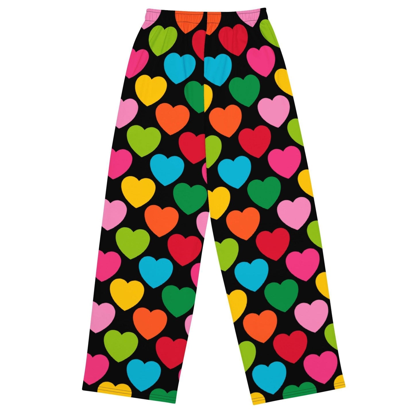 Pants - ELLIE LOVE mix black - Bold heart print