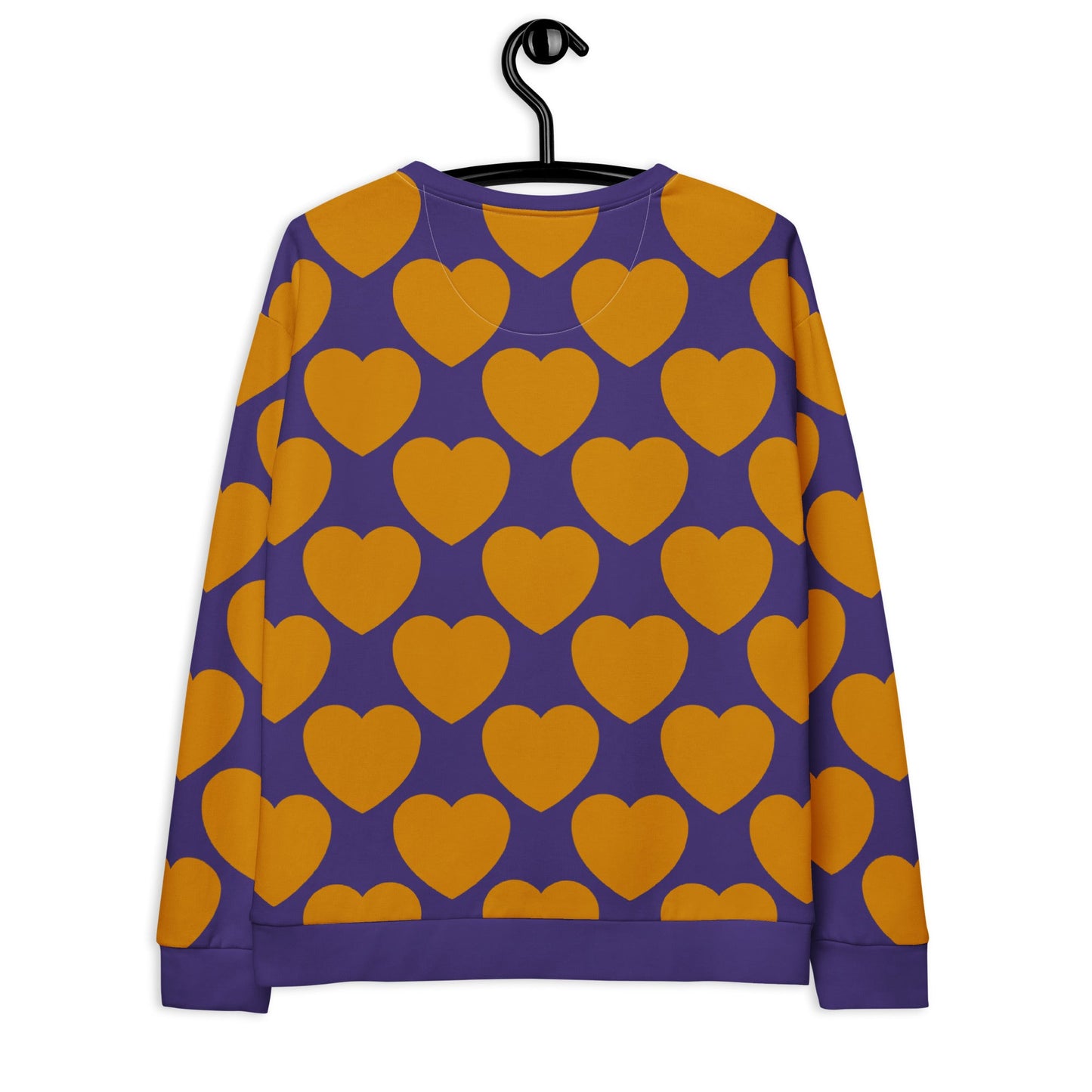 Sweatshirt - ELLIE LOVE orange purple - Bold heart print