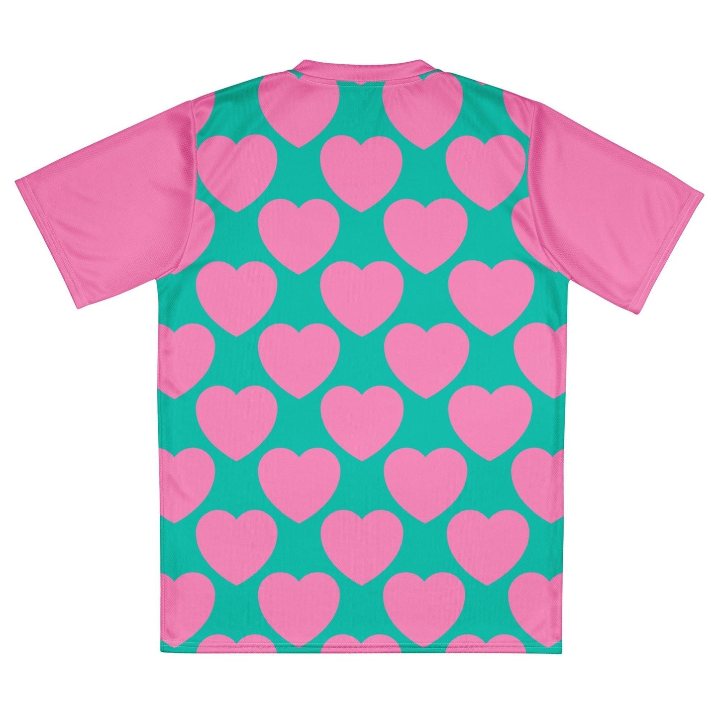 Sports Jersey - ELLIE LOVE pink mint - Bold heart print