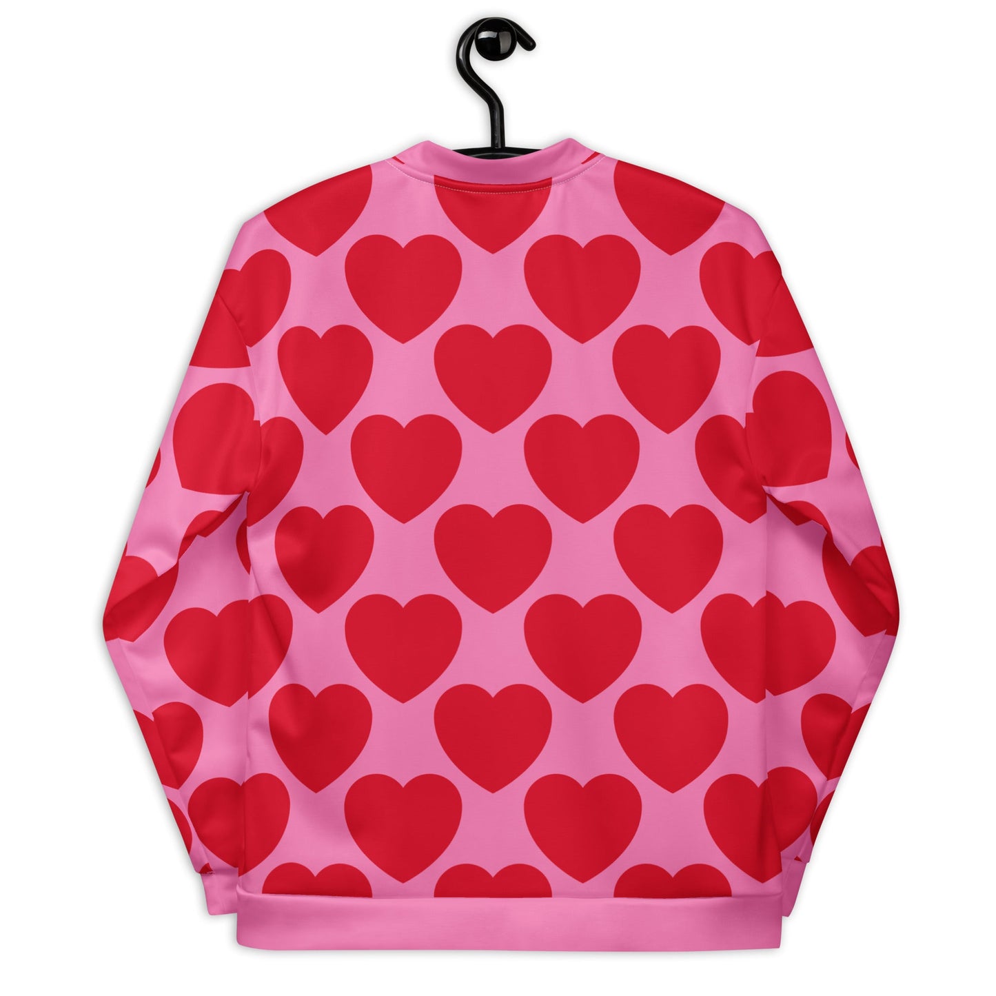 Bomber jacket - ELLIE LOVE red - Bold heart print