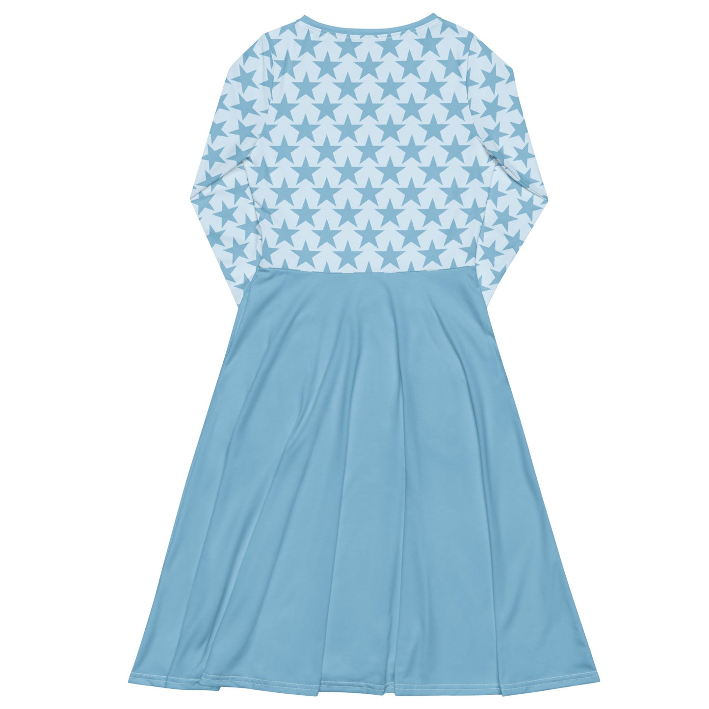 Midi dress - ELLIE STAR tender blue - Classic stars print