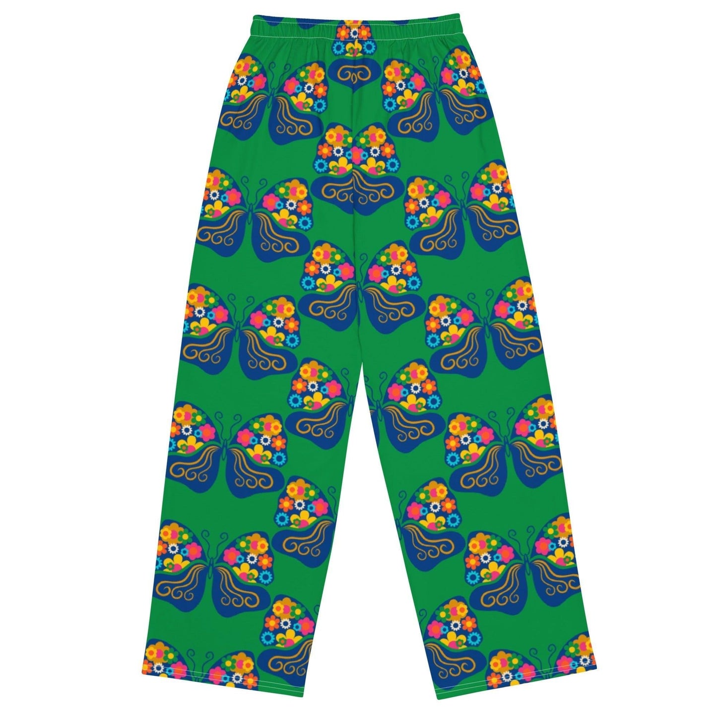 Pants - FAB FLOVERYFLY green - Playful Butterfly Print
