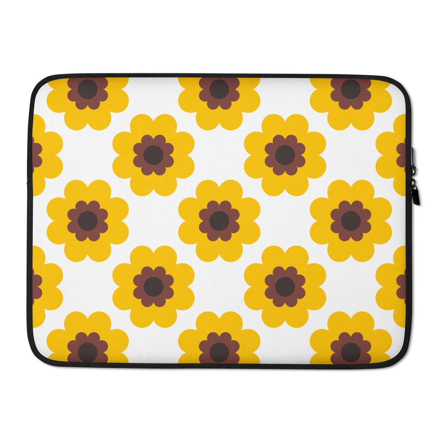 Laptop Sleeve - FANCY BLOOM yellow - Pretty Floral Print