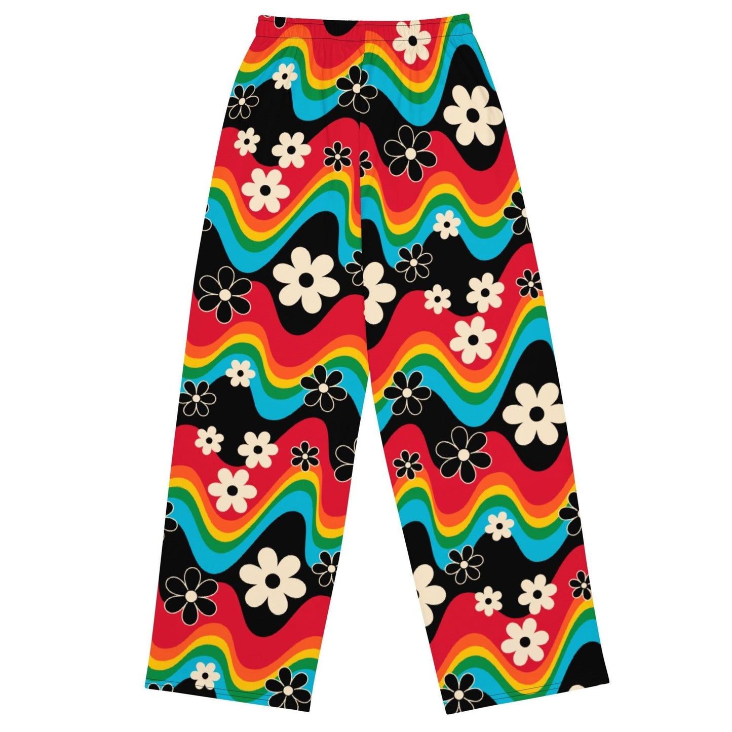 Pants - FLORA RAVE - Bold Stripes With Flowers