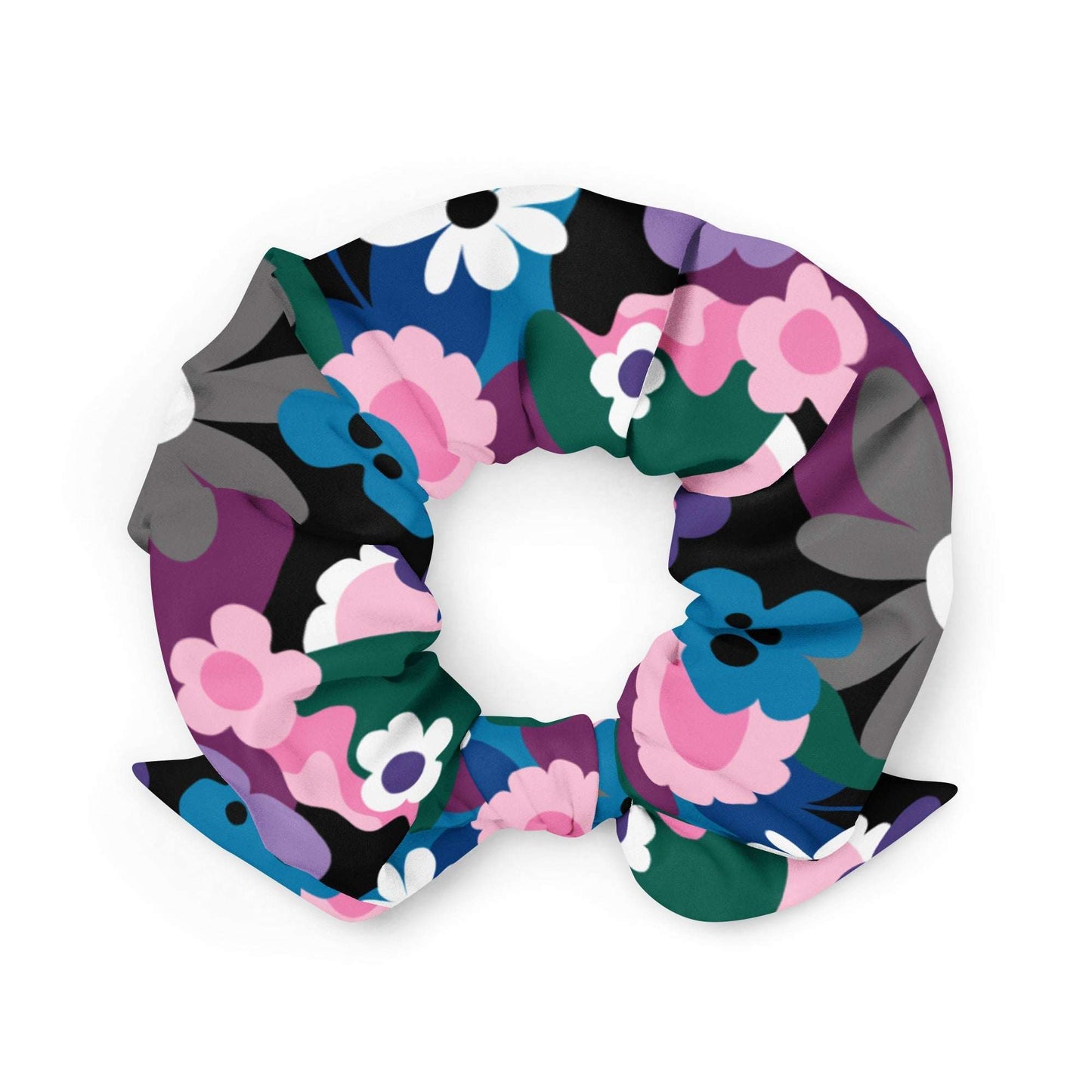 Scrunchie - FLORALEI cool - Artsy flower print