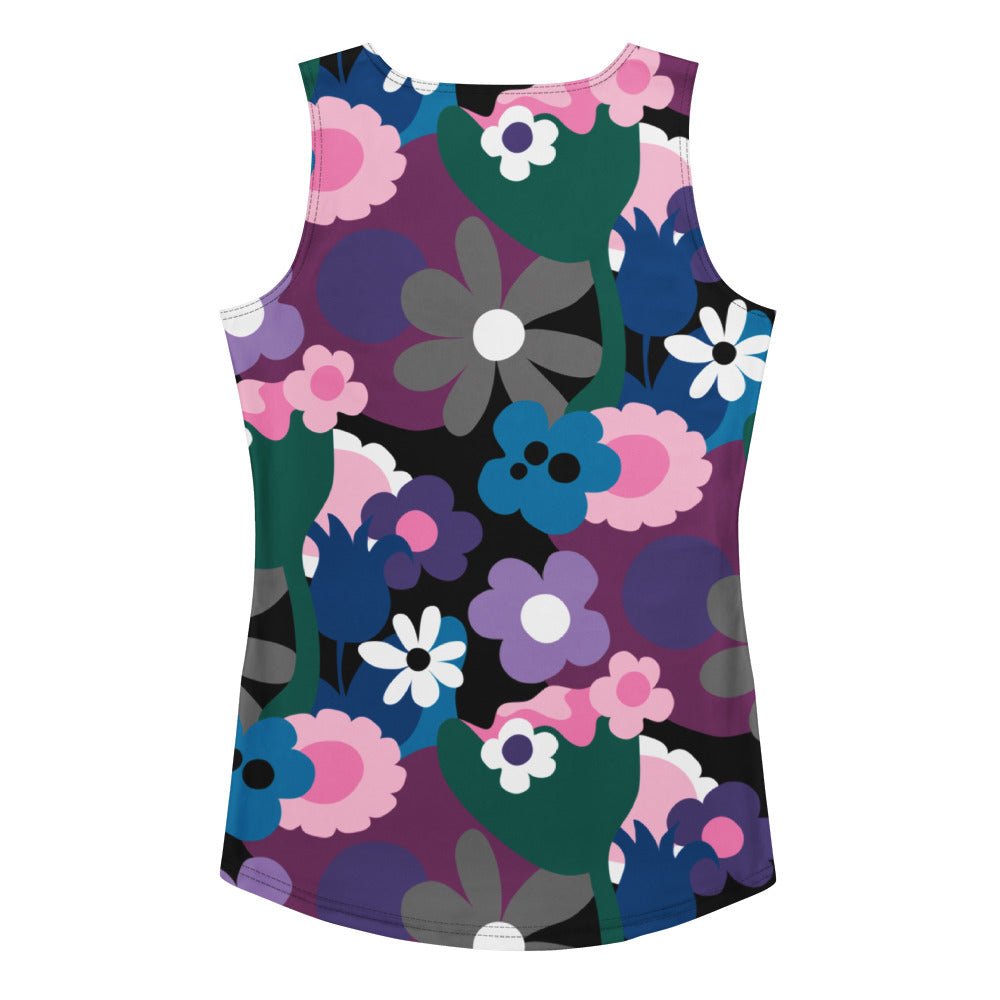 Tank top - FLORALEI cool - Artsy flower print