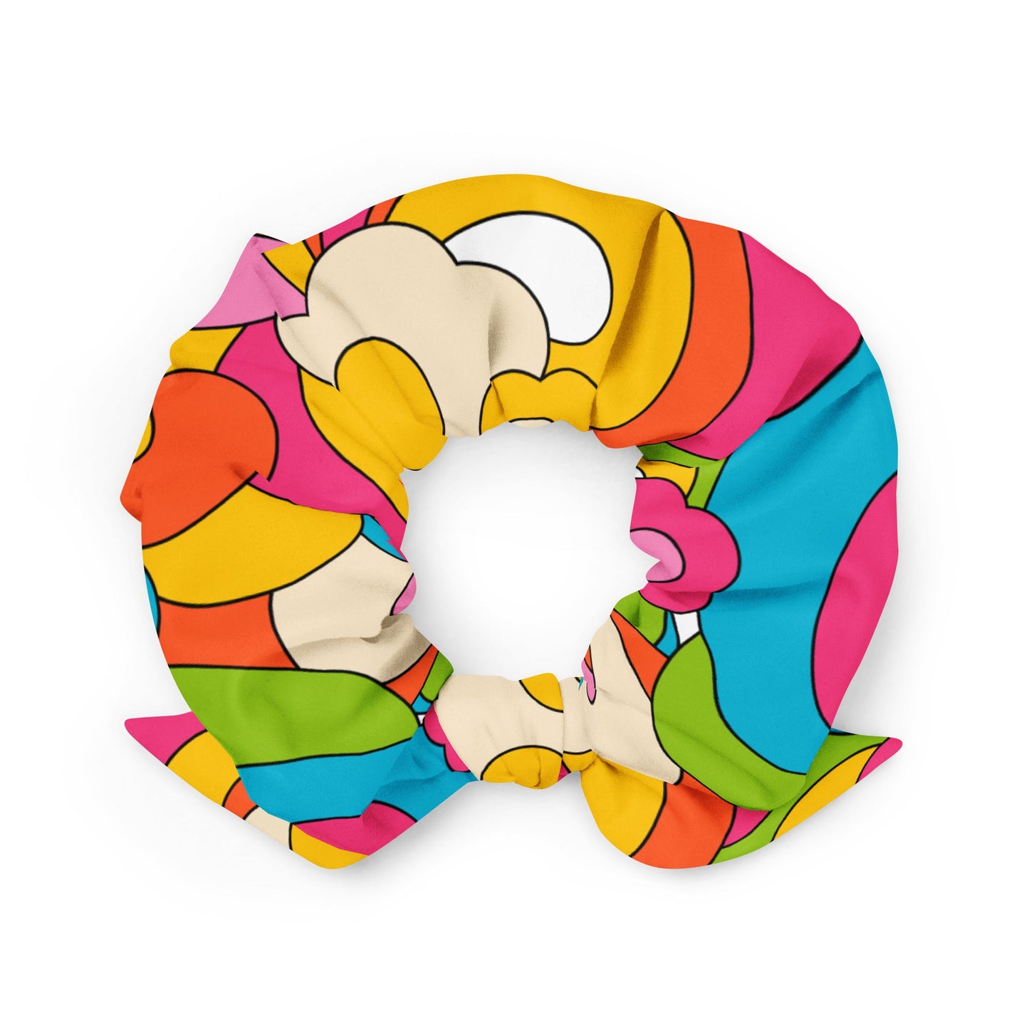 Scrunchie - FLORENCE happy - Elegant floral print