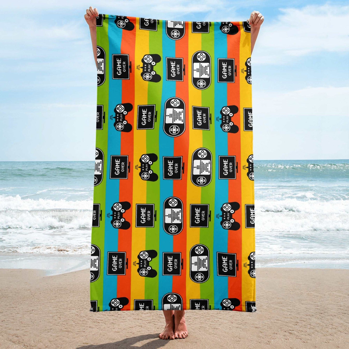 Towel - GAME OVER - Fun Gaming Print