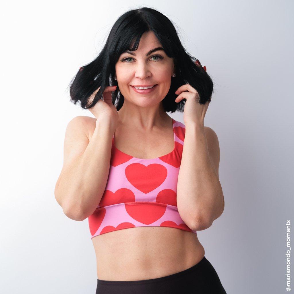Sports Bra - ELLIE LOVE red | SHALMIAK