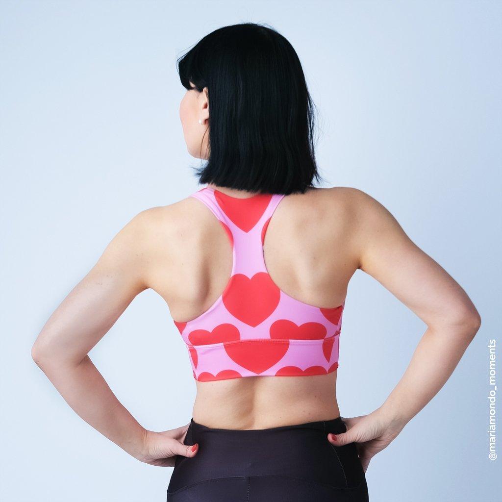 Sports Bra - ELLIE LOVE red | SHALMIAK