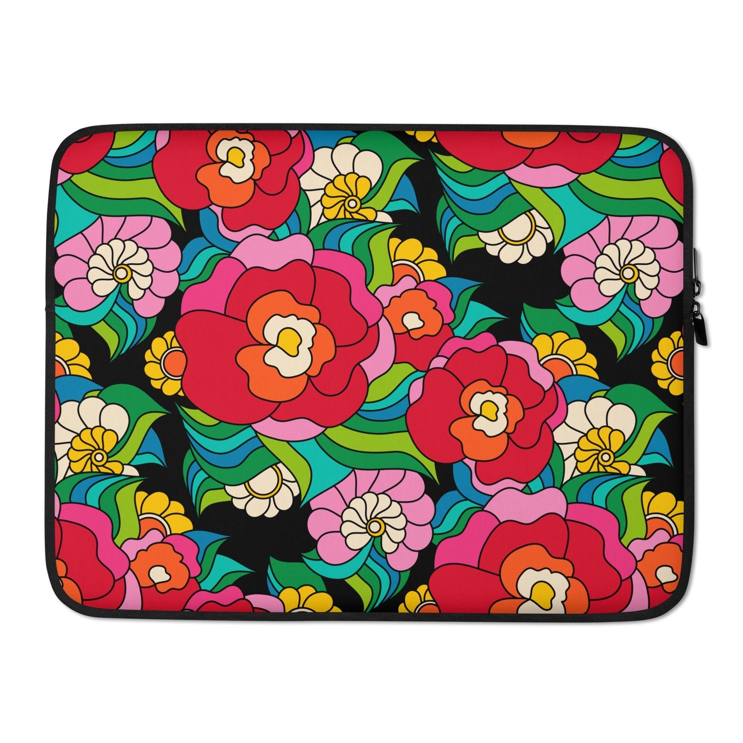 Laptop sleeve - BELLADRAMA - Big bold bloom print 15″