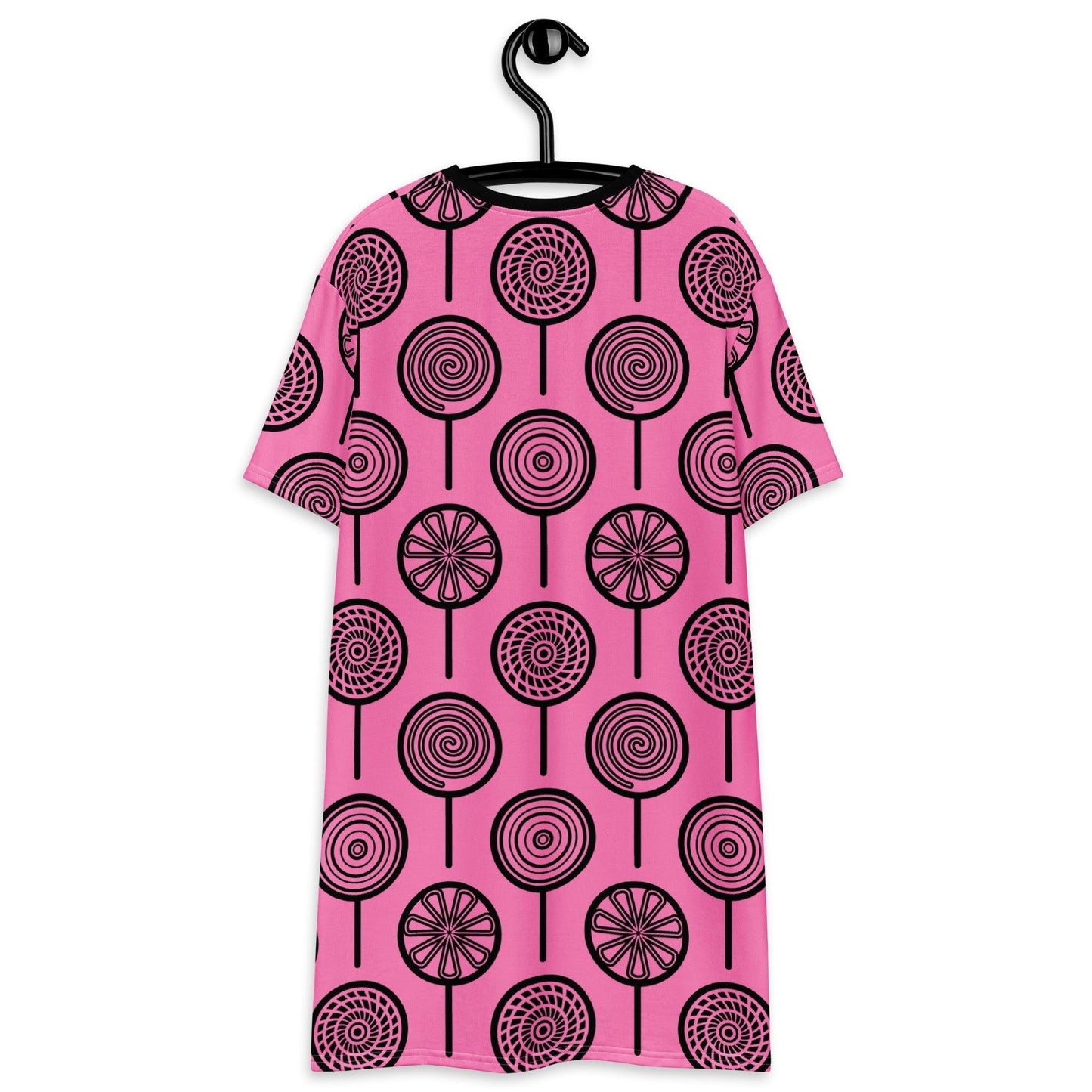 T-shirt dress - LOLLY pink - Retro lollipop print