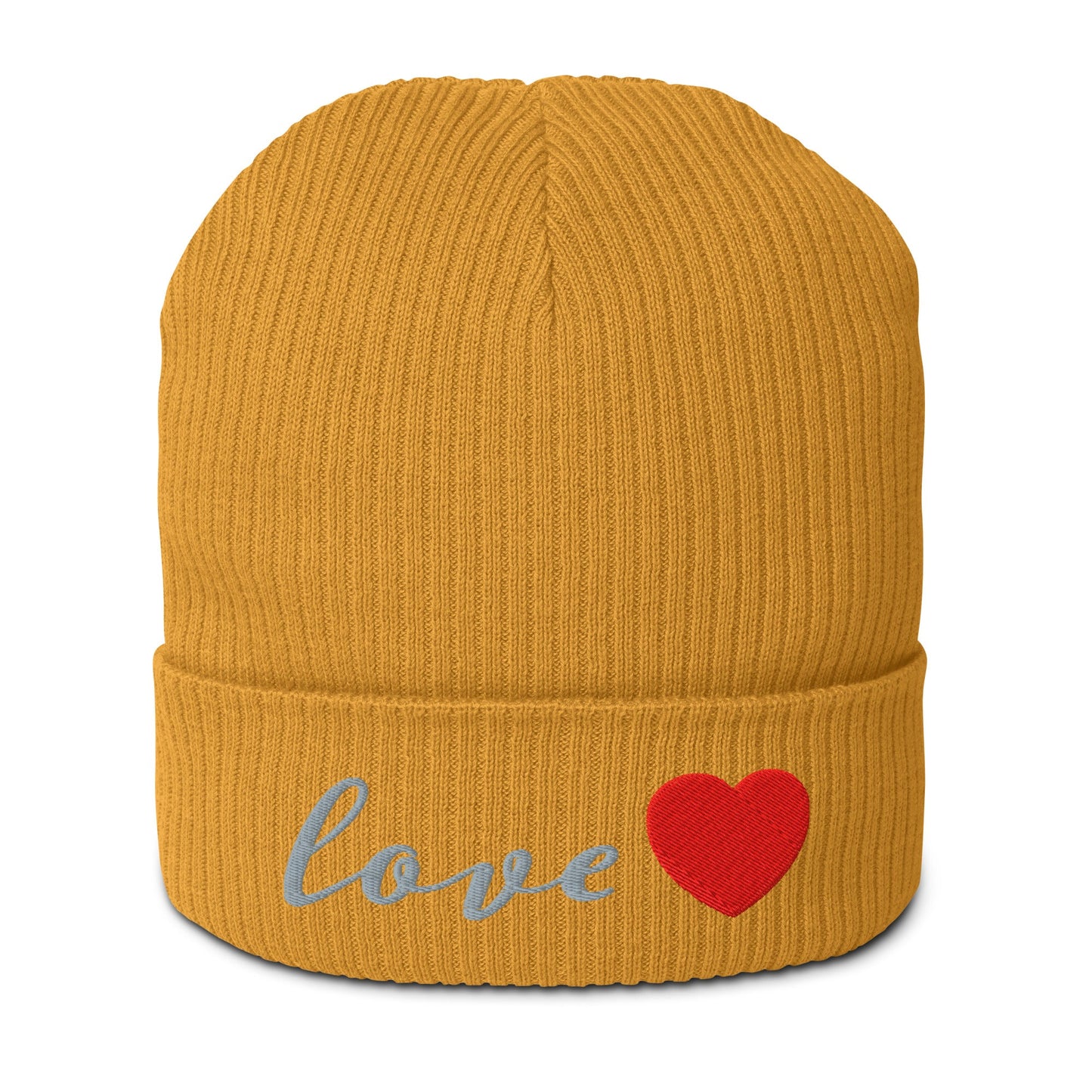 Beanie - love <3 Mustard Yellow