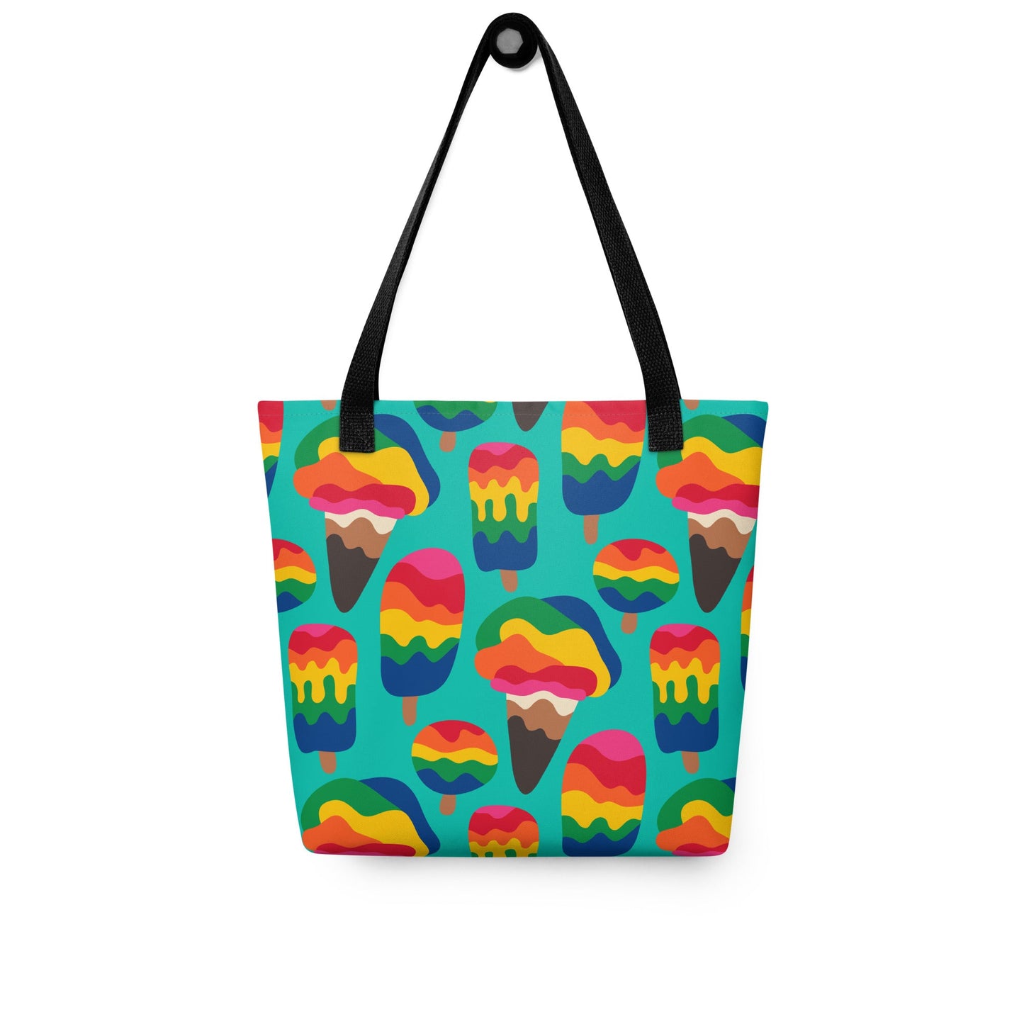Tote Bag - MANIC ICE mint - Bold Icecream Print