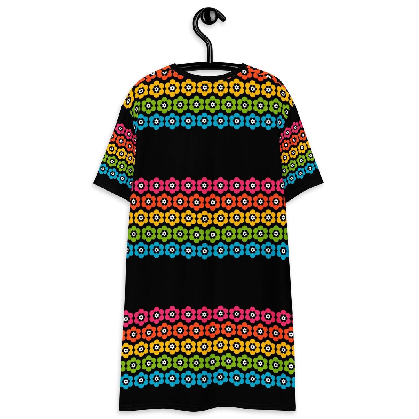 T-Shirt Dress - PEACOCK BLOOM happy