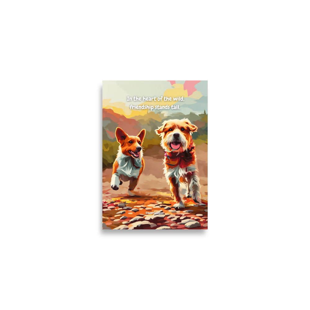 Poster - In the heart of the wild, friendship stands tall A2 (42×59.4 cm)