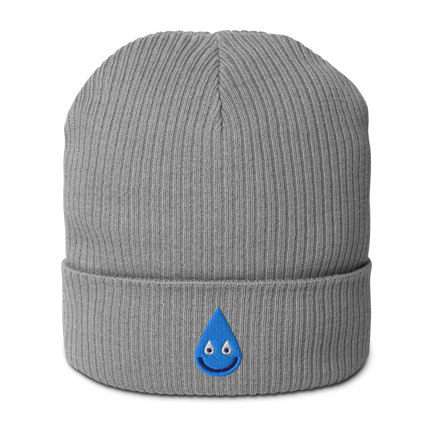 Beanie - RAINBOWPHANT drop - Rainbows and elephants print Light Grey