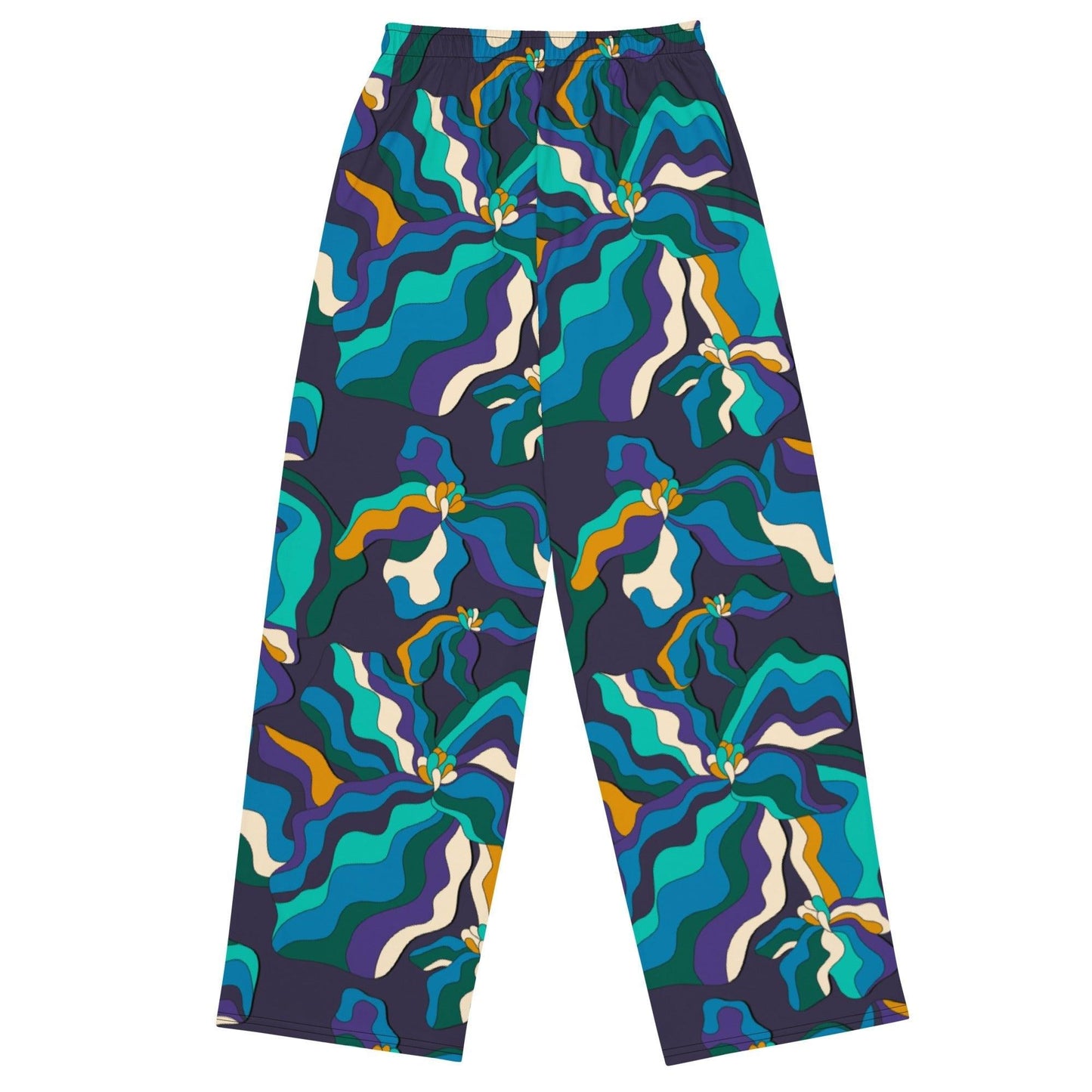 Pants - SASSY IRIS purple - Bold iris flower print