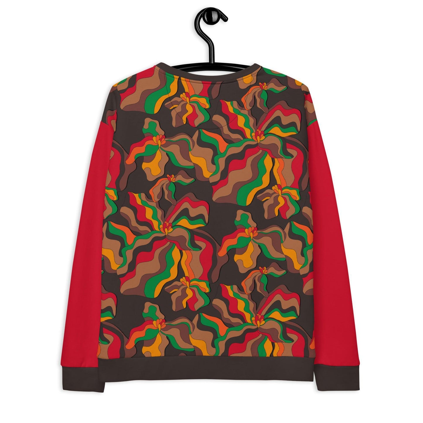 Sweatshirt - SASSY IRIS retro - Bold iris flower print