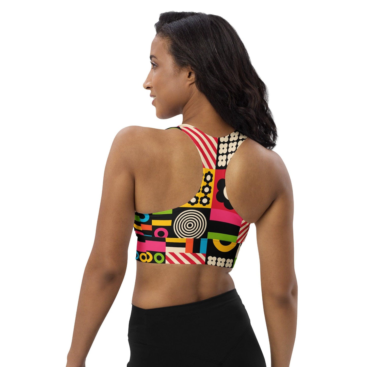 Sports bra - CANDYBOX - Bold candy shapes print