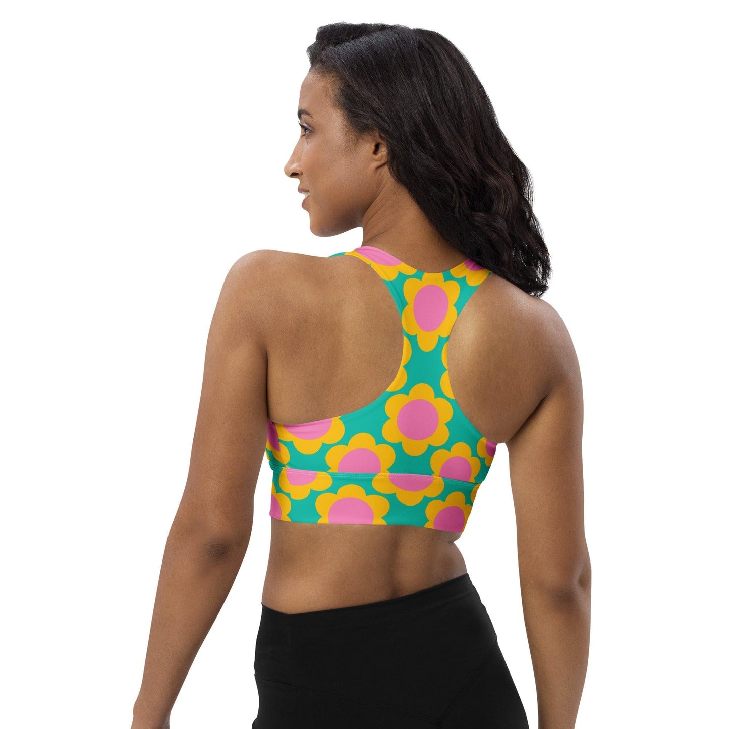 Sports Bra - ELLIE - Classic Flower Print