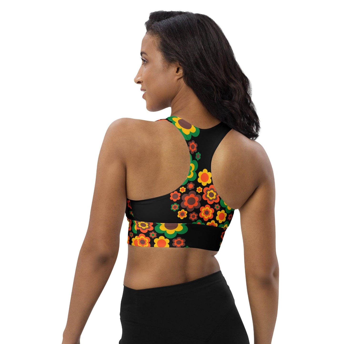 Sports Bra - FLORA FOREVER retro - Floating Flowers