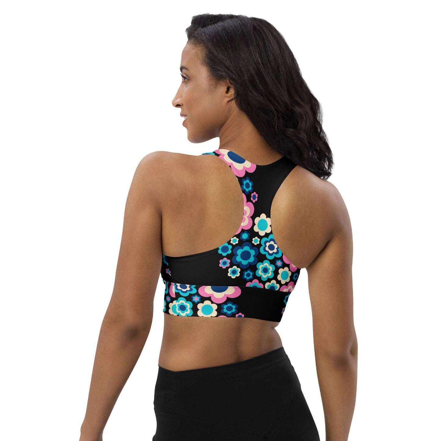Sports Bra - FLORA FOREVER sweet - Floating Flowers - Colorful Candy Mix