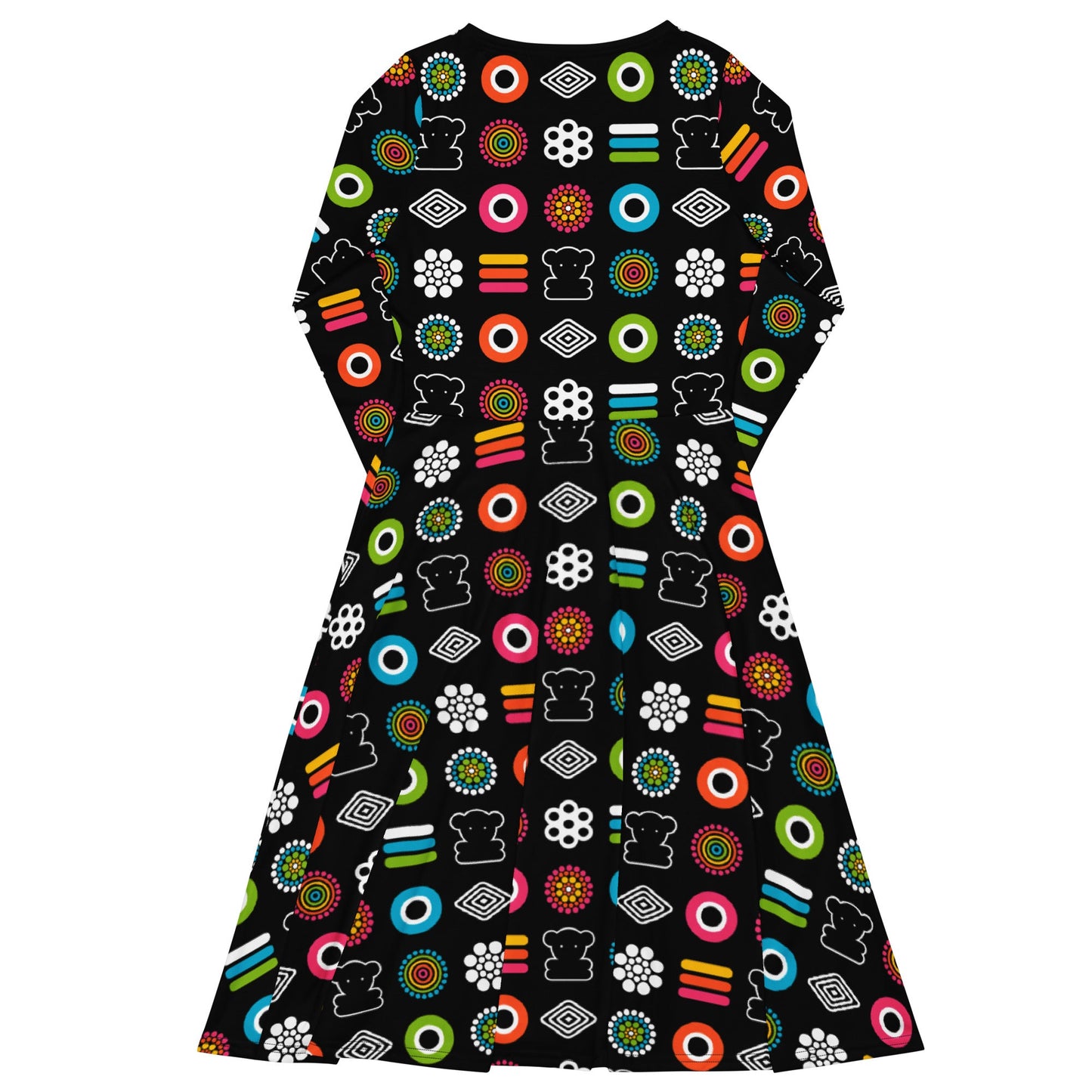 Midi dress - SWEET CANDY - Colorful candy print