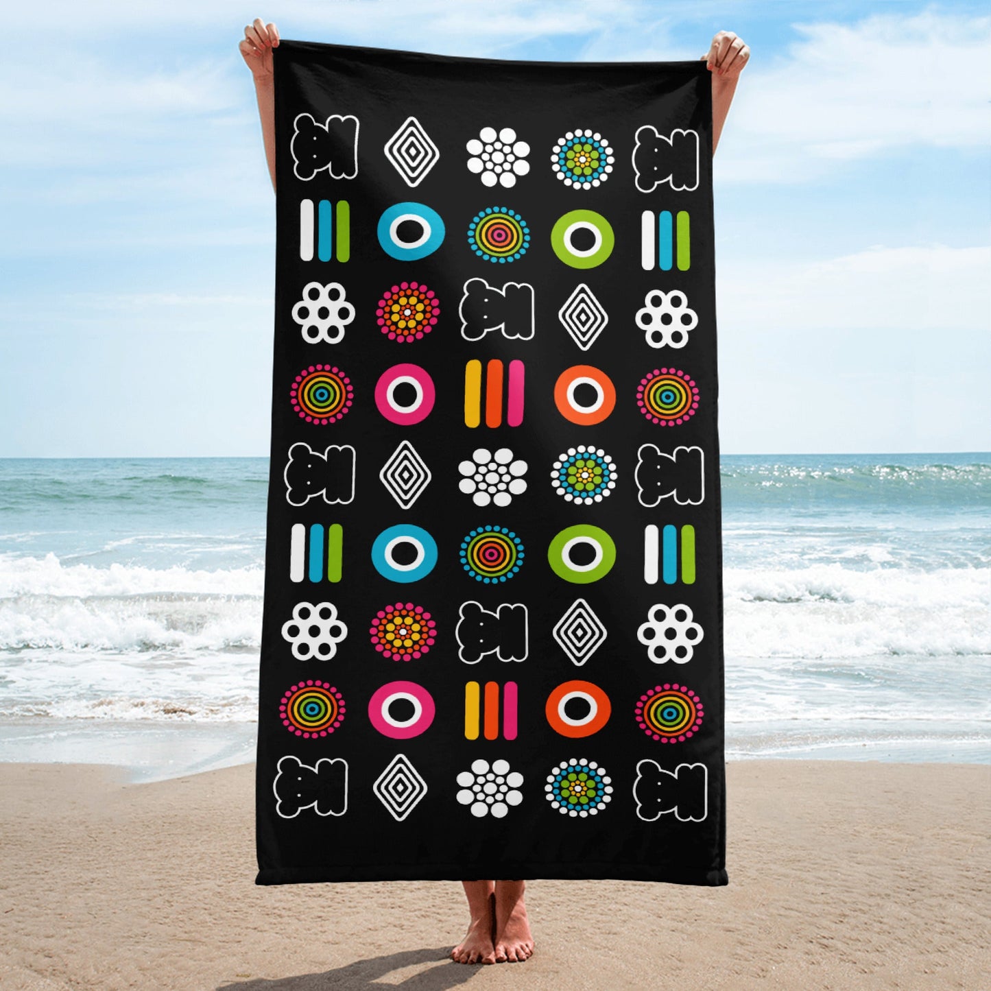 Towel - SWEET CANDY - Colorful Candy Print