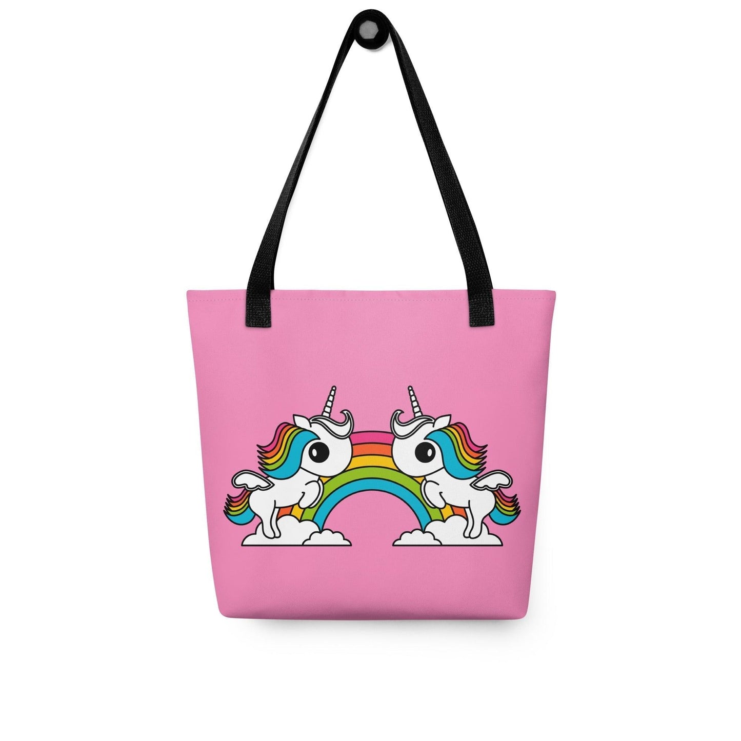 Tote bag - UNIQUE pink - Unicorns and rainbows print Default Title