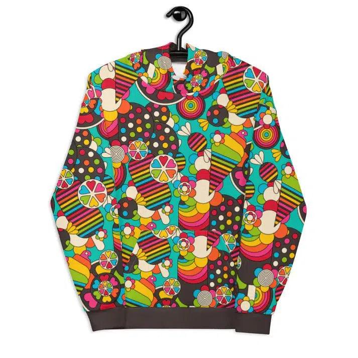 UNISEX HUPPARI - SWEET FREAK mint - koko M - Playful sweet treats print