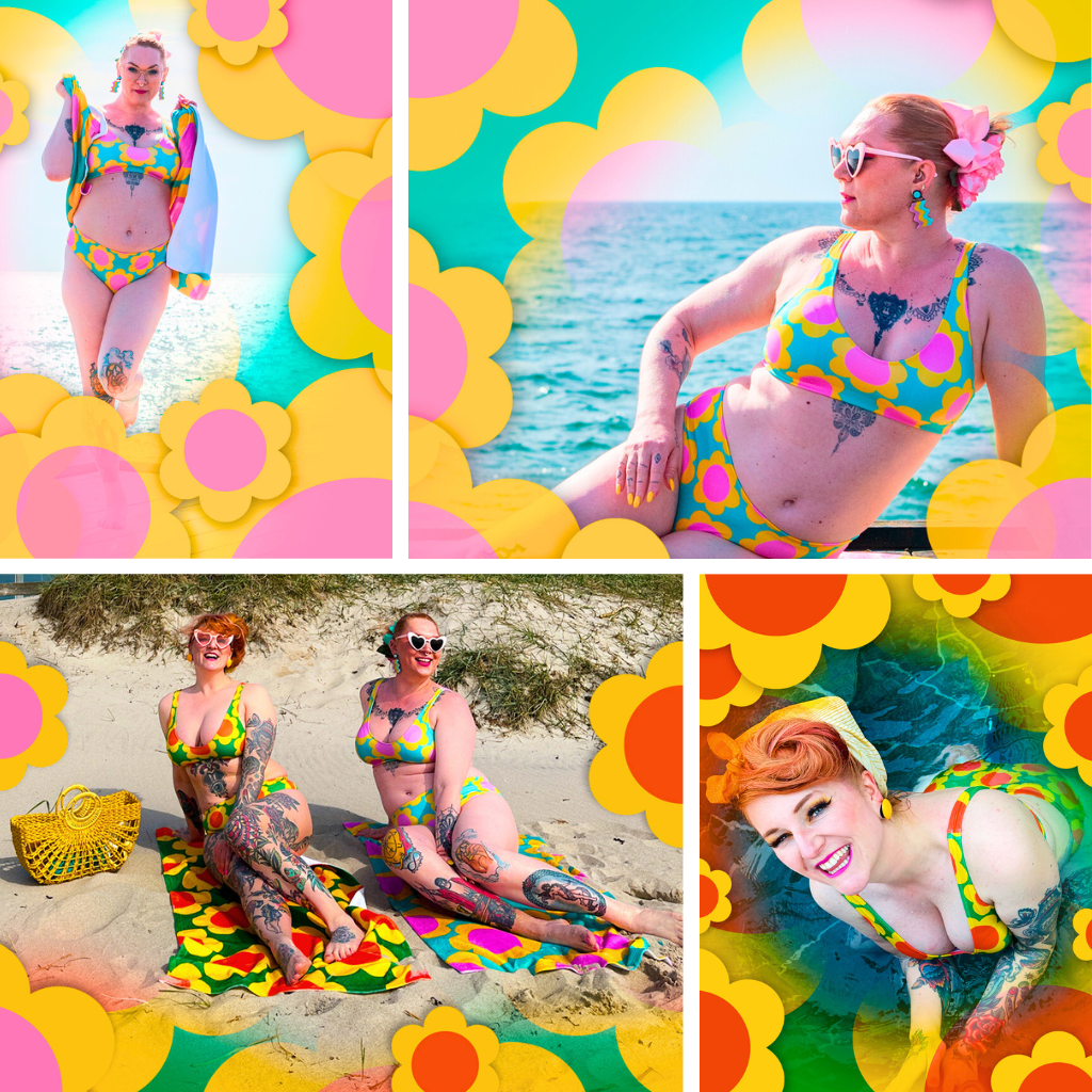 Colorful swimwear by SHALMIAK.