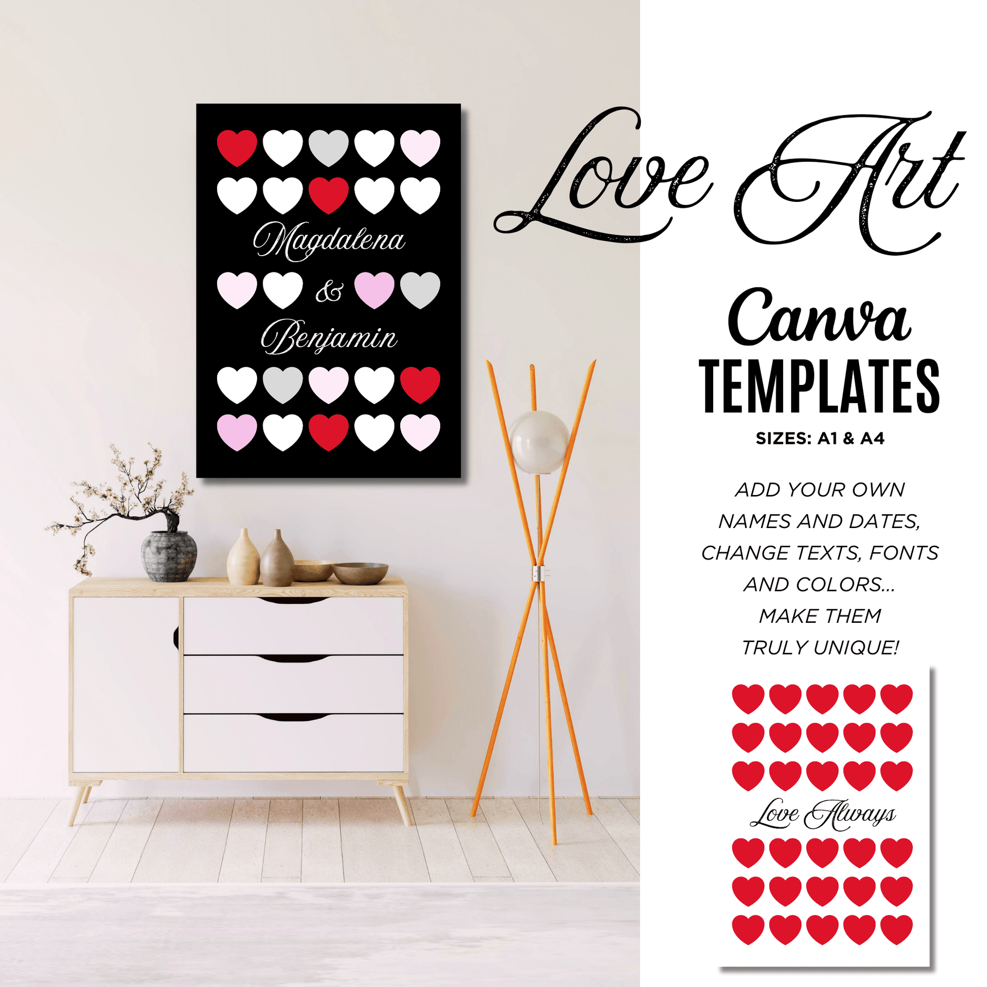 Canva Templates - Love Art - Posters | SHALMIAK