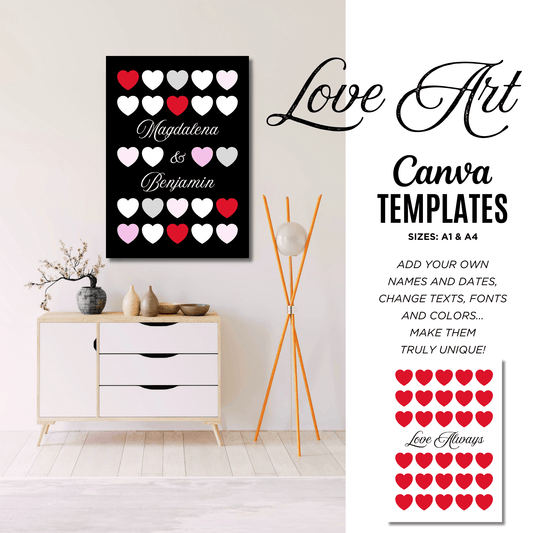 Canva Templates - Love Art - Posters | SHALMIAK