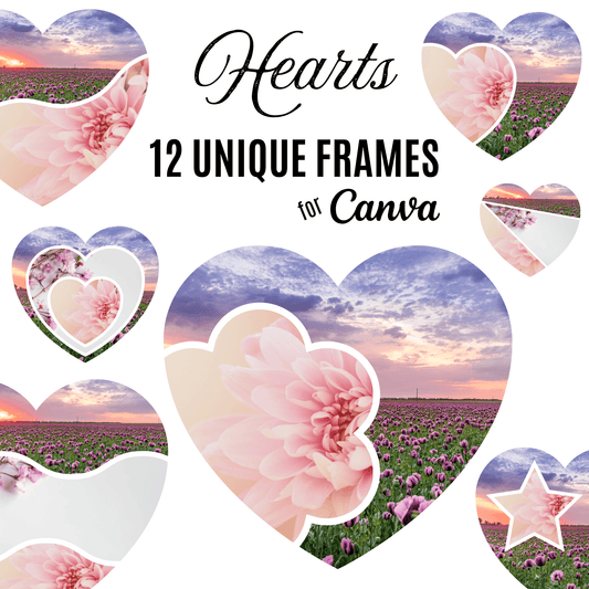 Canva Templates - Frames - Hearts | SHALMIAK