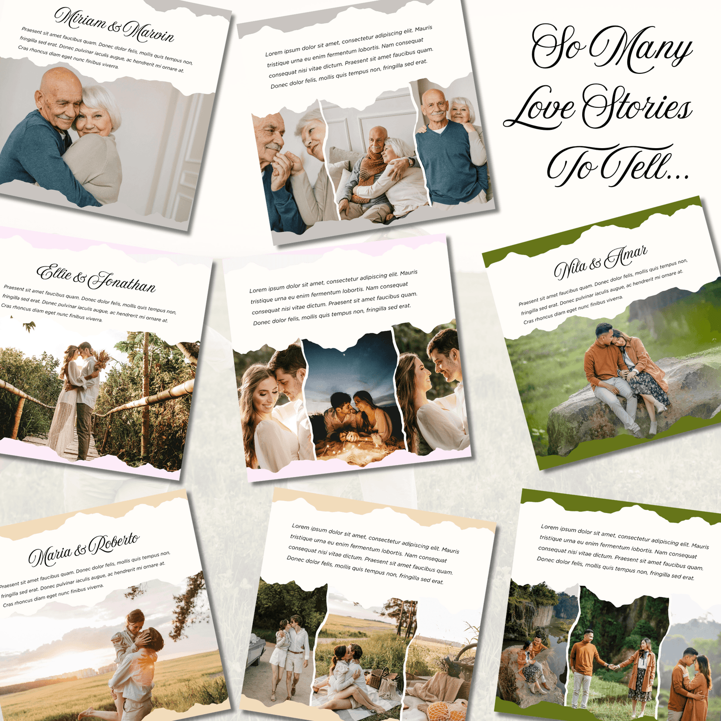 Canva Templates - You & Me Love Story - Photo Book | SHALMIAK