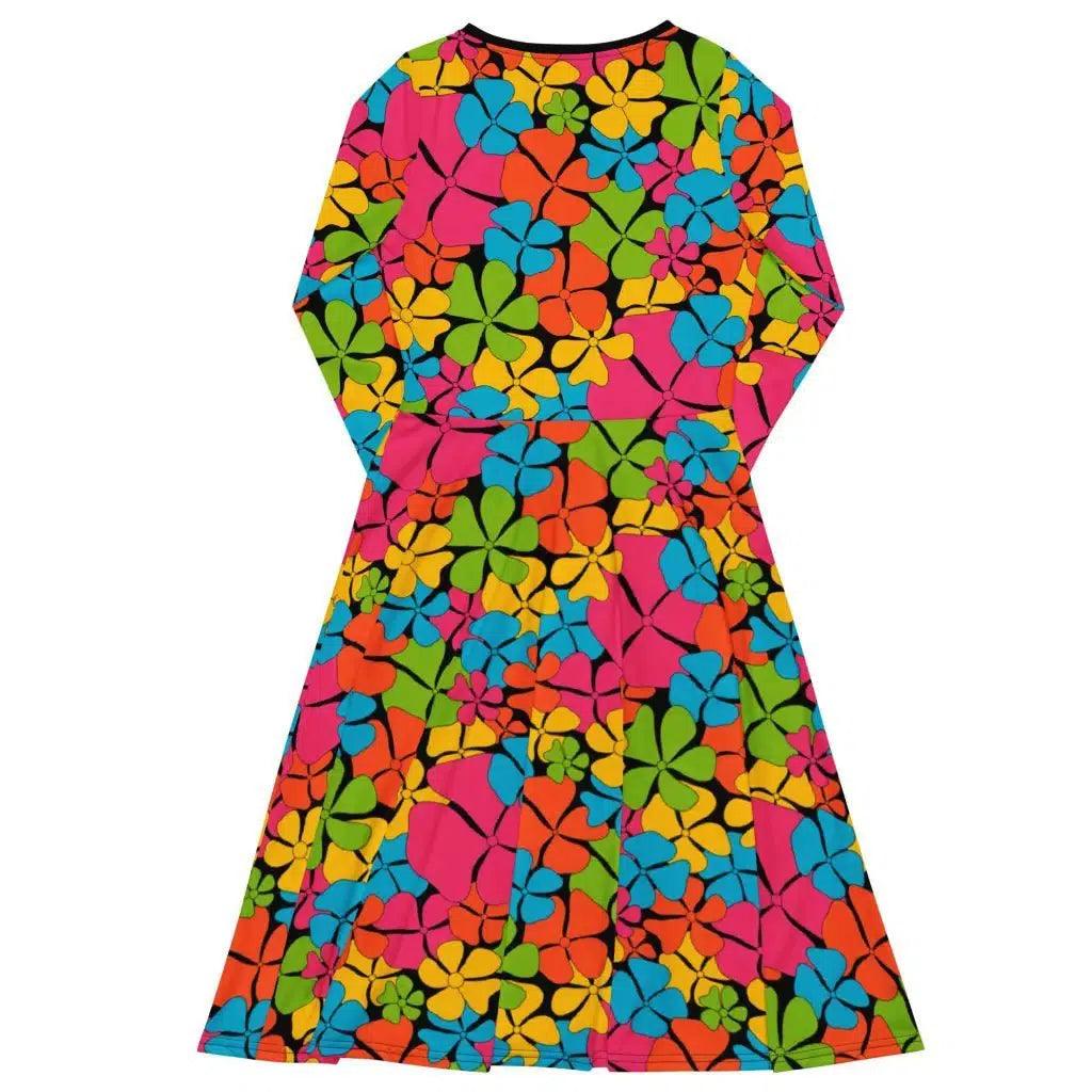 ADELIE color - Midi Dress With Pockets | SHALMIAK