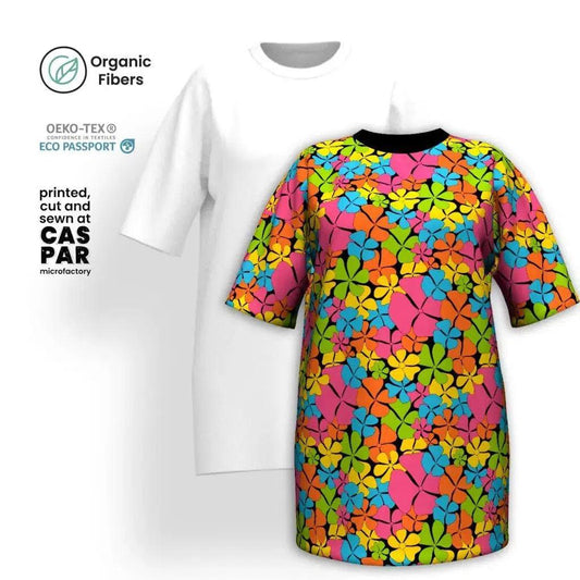 ADELIE color - Organic Cotton T-Shirt Dress | SHALMIAK