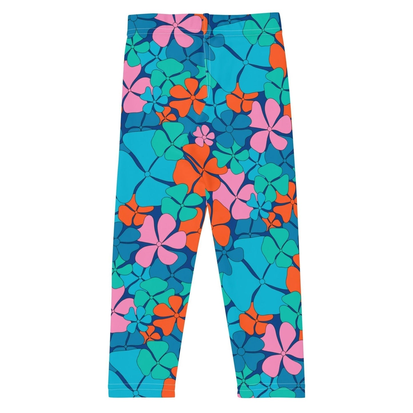 ADELIE orange blue -2- Kids' Leggings | SHALMIAK