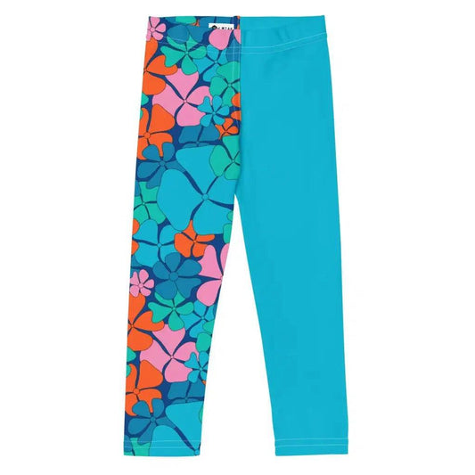 ADELIE orange blue - Kids' Leggings | SHALMIAK