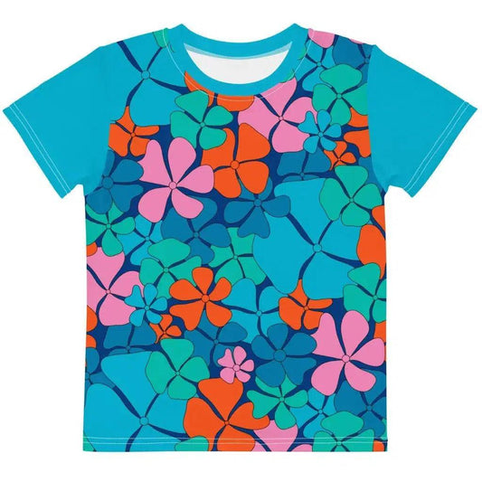 ADELIE orange blue - Kids' T-Shirt | SHALMIAK