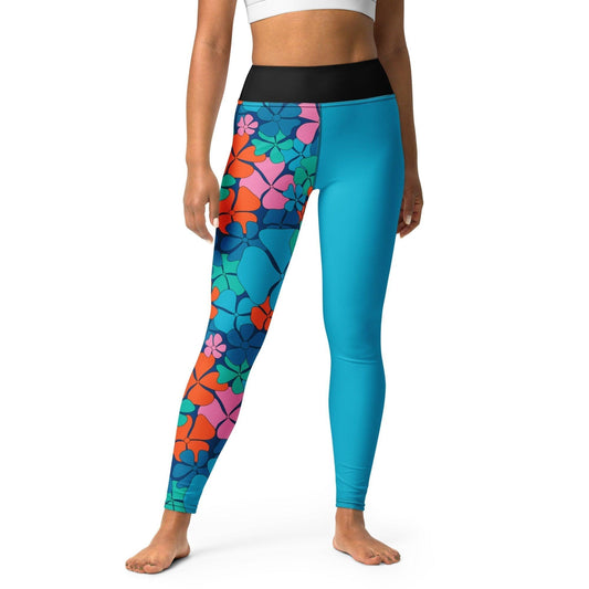 ADELIE orange blue - Yoga Leggings | SHALMIAK