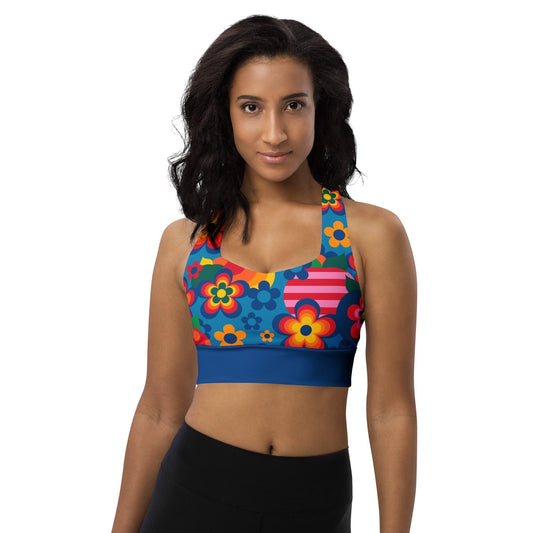 Sports Bra - APPLEMANIA blue | SHALMIAK